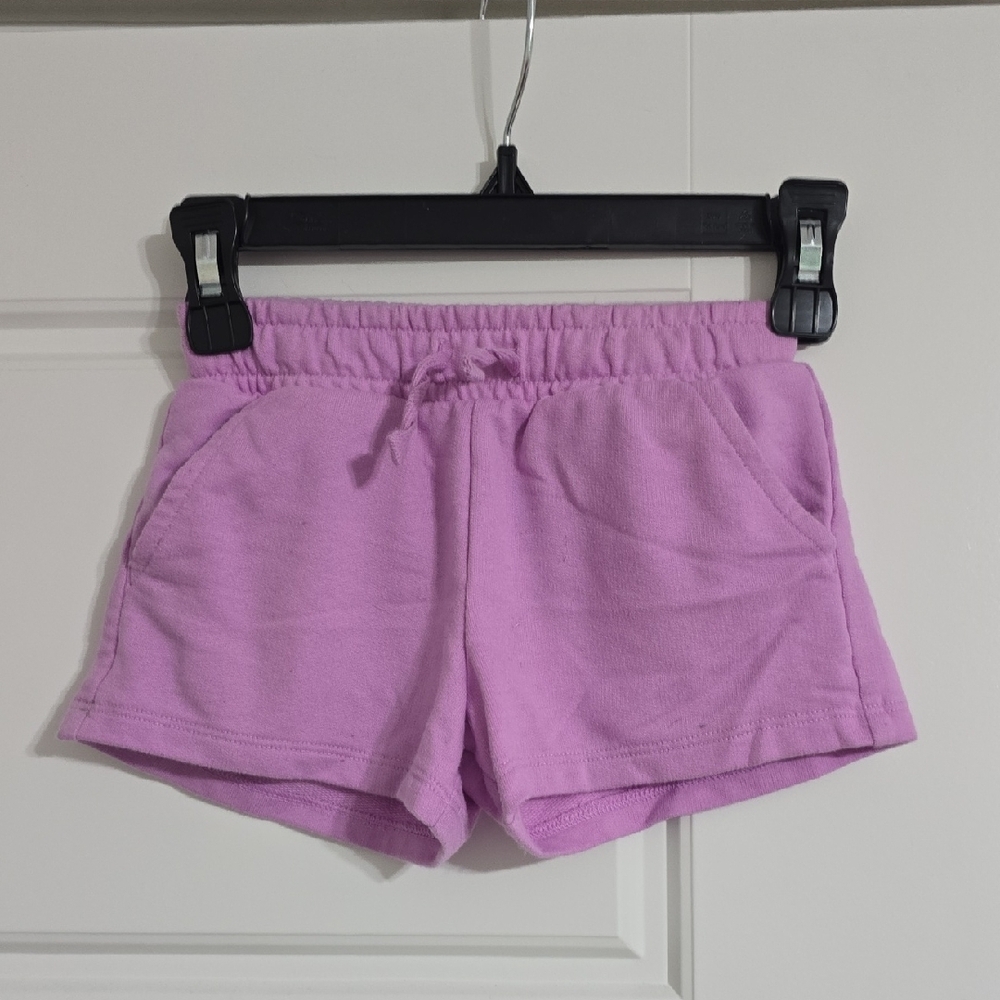 Pink Kids Shorts With Pockets